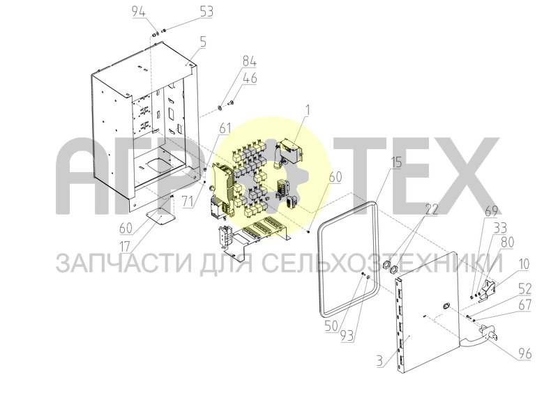 Ящик коммутационный (2650.81.00.100) (№96 на схеме)